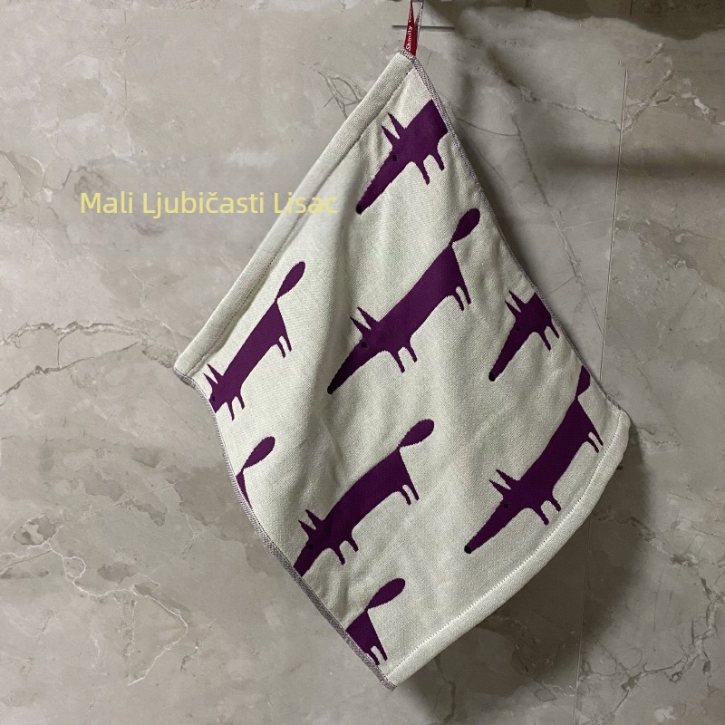 Trostruki sloj pamuk gaze, kvadratni ručnik za lice s crtićnim motivom životinja, s kukom, upijajući ručnik za kupanje