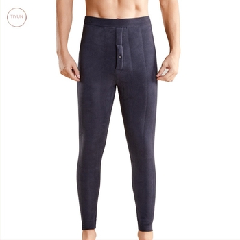 Muške termalne hlače od vune s flis podstavom, ekstra debeli, 3-slojne, 95–100% vuna