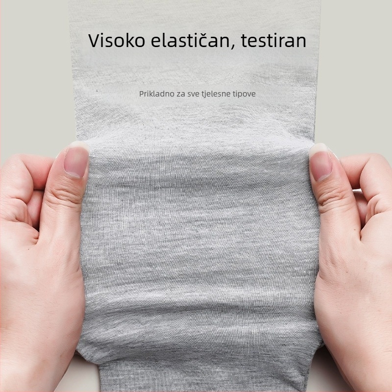 Muške termalne hlače od čiste pamuka – lagana baza za jesen/zimu, jedne boje, 95–100% pamuk, combed cotton, 161–180 g/m², jednodjelni