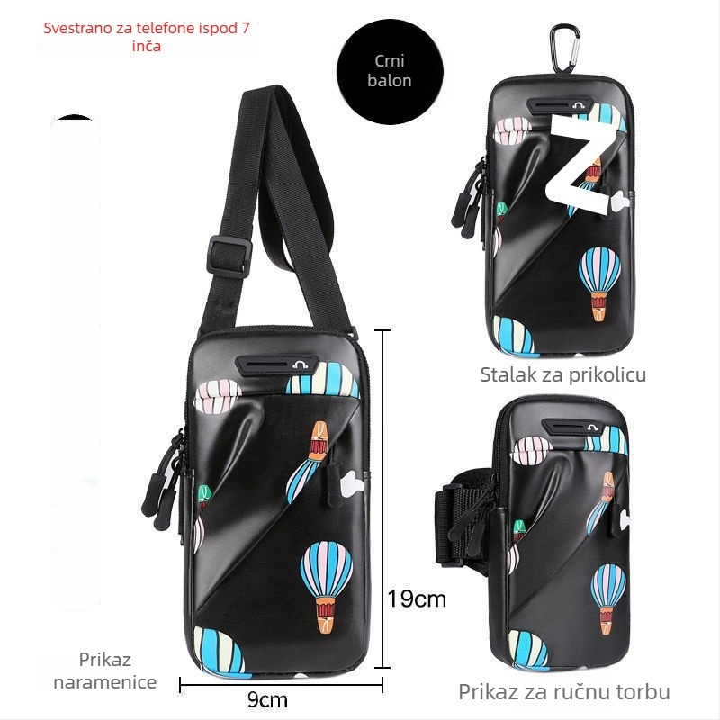 Torba za Huawei telefon, unisex, PU materijal, preko ramena ili oko struka, za biciklizam