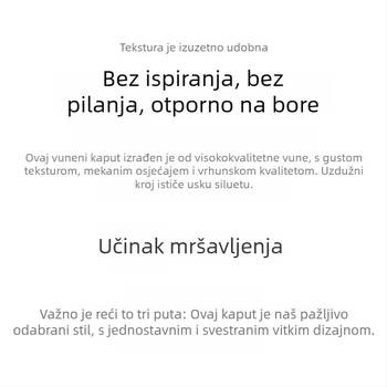 Ženski kaput srednje dužine za jesen-zimu, Hepburn inspiriran, Hong Kong stil, corduroy tkanina s krznenim detaljima od zecje dlake <30%.