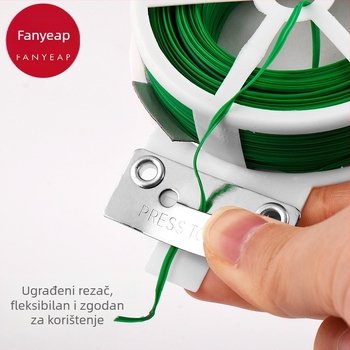 Vrtne žičane vezice s plastičnim premazom A1P30 – marka Fan Yi – za potporu zelenog bilja, ruža i penjačkih biljaka (Tip: Vrtne žičane vezice; Model: A1P30; Marka: Fan Yi; Primjena: Drugo)