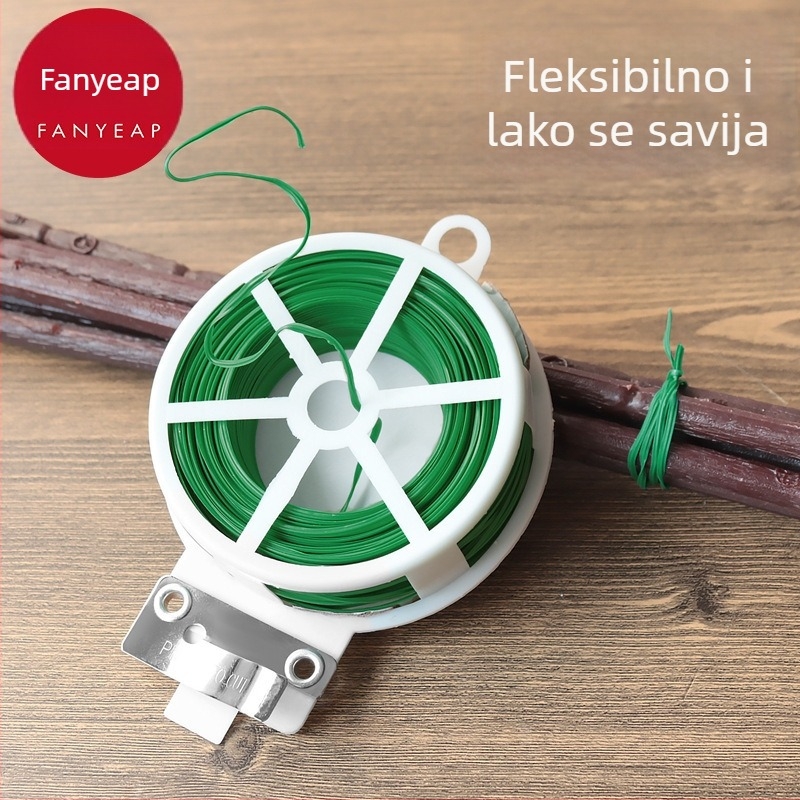 Vrtne žičane vezice s plastičnim premazom A1P30 – marka Fan Yi – za potporu zelenog bilja, ruža i penjačkih biljaka (Tip: Vrtne žičane vezice; Model: A1P30; Marka: Fan Yi; Primjena: Drugo)