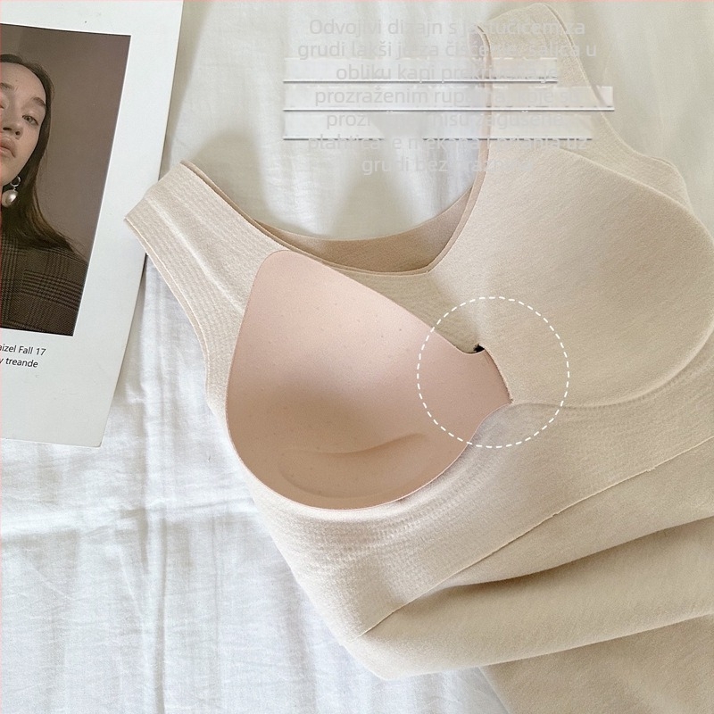Termalna majica od akrilnog vlakna s ugrađenim košaricama za grudnjak, okrugli izrez, debela tkanina 251–300 g/m², osnovni sloj za žene