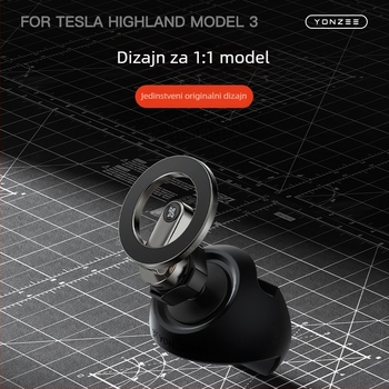 Držač za telefon za Tesla – za ventilacijski otvor, Snap-On montaža, marka YZ