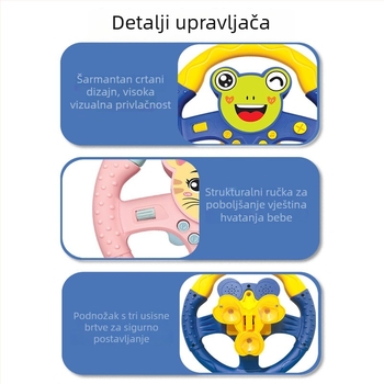Edukativna igračka upravljač za djecu - roditeljsko-dječje igre, glazba, plastika, napajanje baterijama, uzrast 4-6 godina