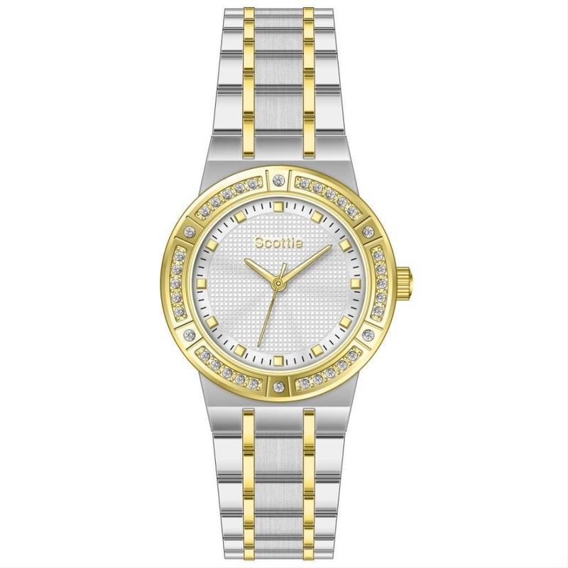 Scottie 9714 Ženski sat – lagani luksuz, casual stil, vodootpornost 30M, kvarcni mehanizam, okrugli brojčanik, kaiš od nehrđajućeg čelika
