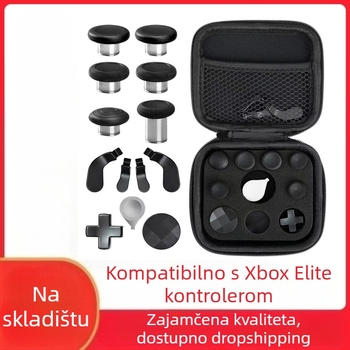 Zamjenske dijelove za Xbox Elite Series 2 kontroler – metalni gumbi i rocker pločice, materijal čelik, težina 120 g, kompatibilno s Elite Series 2, DIY