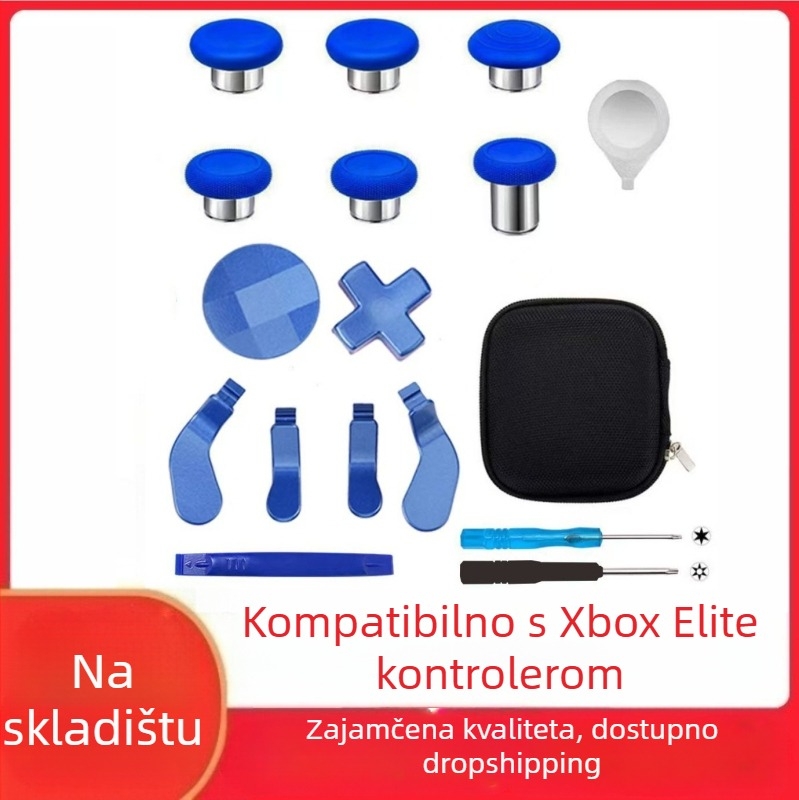 Zamjenske dijelove za Xbox Elite Series 2 kontroler – metalni gumbi i rocker pločice, materijal čelik, težina 120 g, kompatibilno s Elite Series 2, DIY