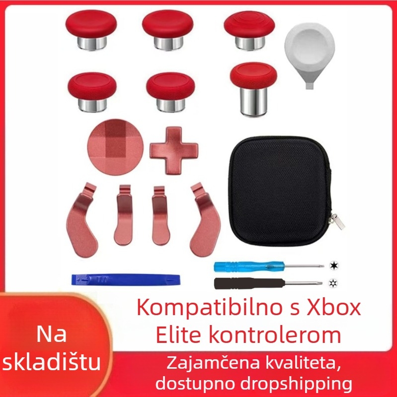 Zamjenske dijelove za Xbox Elite Series 2 kontroler – metalni gumbi i rocker pločice, materijal čelik, težina 120 g, kompatibilno s Elite Series 2, DIY