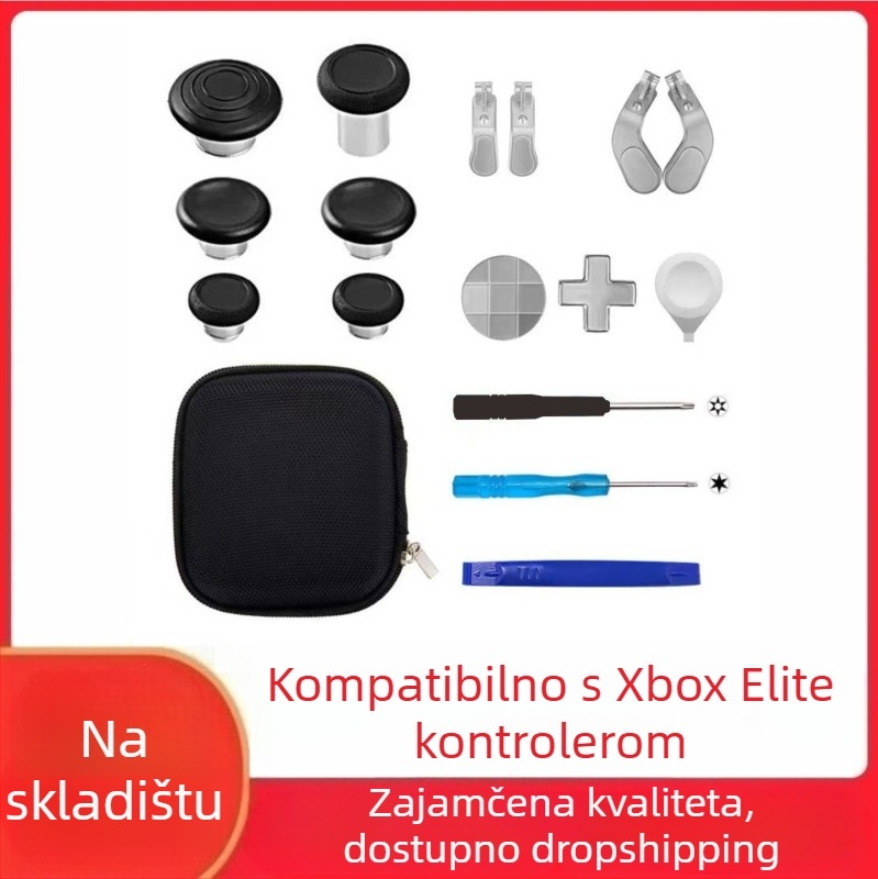 Zamjenske dijelove za Xbox Elite Series 2 kontroler – metalni gumbi i rocker pločice, materijal čelik, težina 120 g, kompatibilno s Elite Series 2, DIY