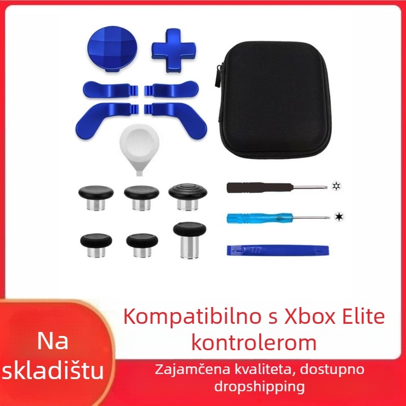 Zamjenske dijelove za Xbox Elite Series 2 kontroler – metalni gumbi i rocker pločice, materijal čelik, težina 120 g, kompatibilno s Elite Series 2, DIY