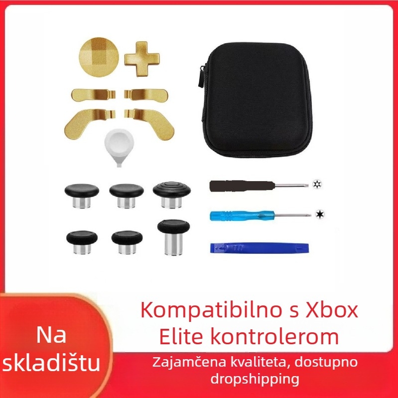 Zamjenske dijelove za Xbox Elite Series 2 kontroler – metalni gumbi i rocker pločice, materijal čelik, težina 120 g, kompatibilno s Elite Series 2, DIY
