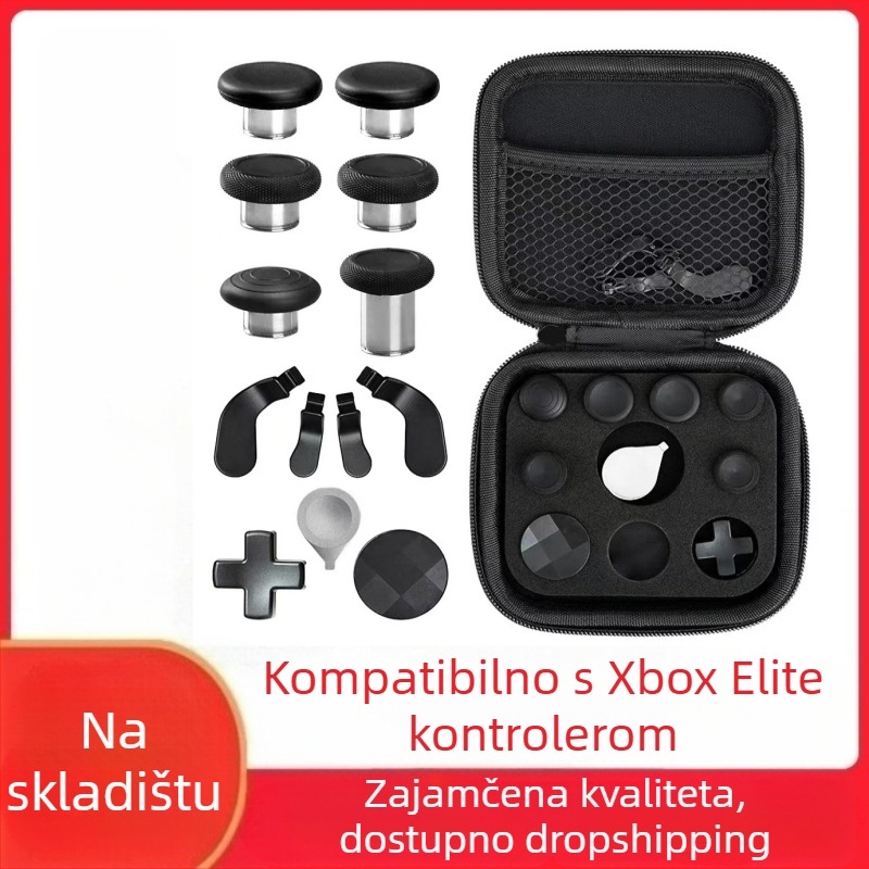 Zamjenske dijelove za Xbox Elite Series 2 kontroler – metalni gumbi i rocker pločice, materijal čelik, težina 120 g, kompatibilno s Elite Series 2, DIY