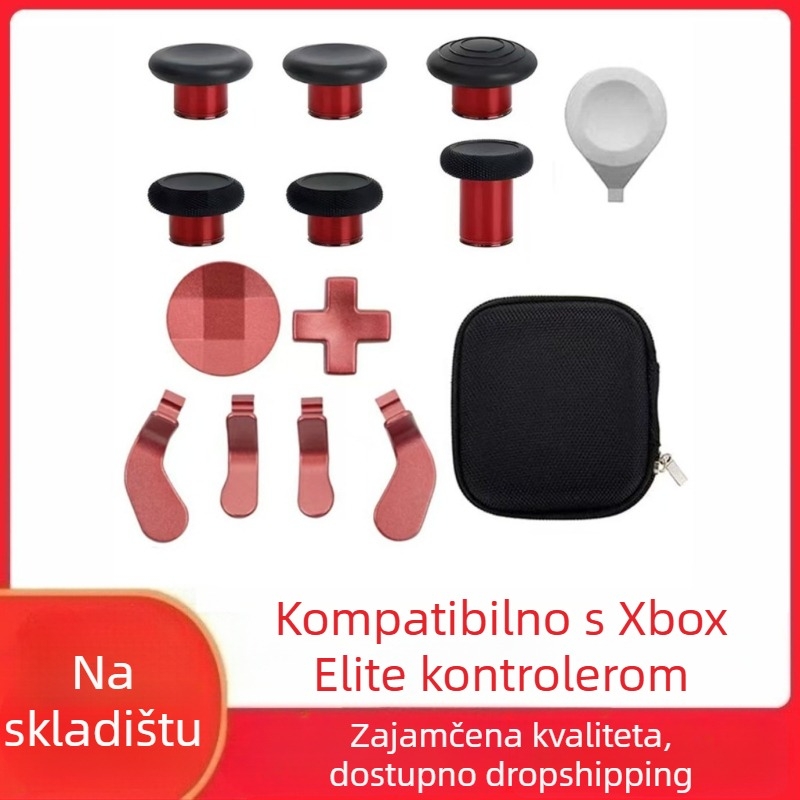 Zamjenske dijelove za Xbox Elite Series 2 kontroler – metalni gumbi i rocker pločice, materijal čelik, težina 120 g, kompatibilno s Elite Series 2, DIY