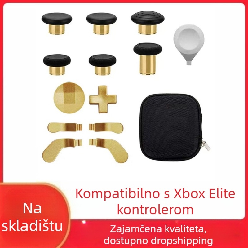 Zamjenske dijelove za Xbox Elite Series 2 kontroler – metalni gumbi i rocker pločice, materijal čelik, težina 120 g, kompatibilno s Elite Series 2, DIY