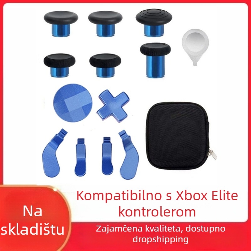 Zamjenske dijelove za Xbox Elite Series 2 kontroler – metalni gumbi i rocker pločice, materijal čelik, težina 120 g, kompatibilno s Elite Series 2, DIY