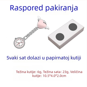 Džepni sat s logom, kvarcni mehanizam, kućište od legure, narukvica od cinkove legure, fosforescentno u mraku