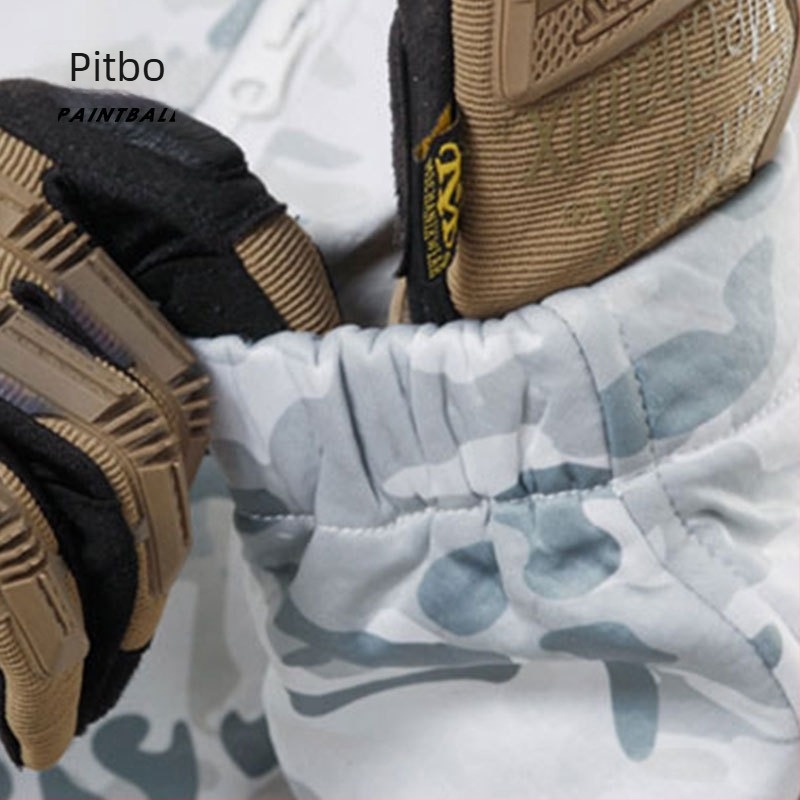 Kamuflažni fleece kardigan jakna – unisex, odvojiva, baršunasta podstava, poliester tkanina, zima/jesen