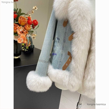 Ženski kaput od umjetnog krzna – polo ovratnik, standardna duljina, dugi rukavi, zima 2025