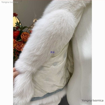 Ženski kaput od umjetnog krzna – polo ovratnik, standardna duljina, dugi rukavi, zima 2025