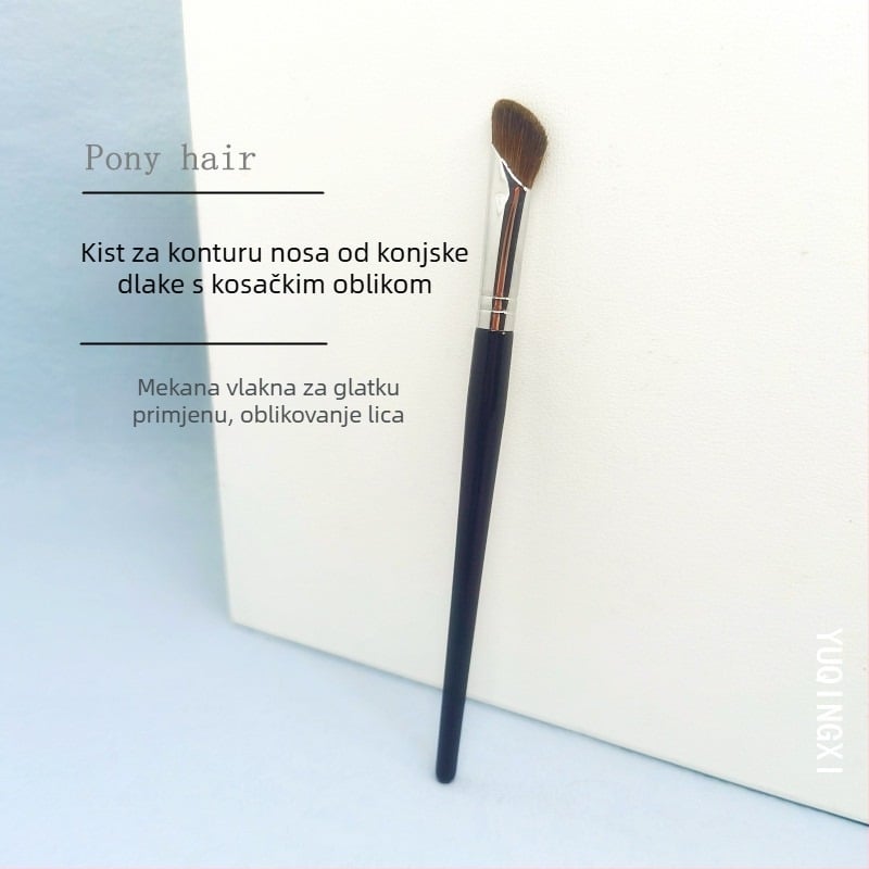 Četkica za nosnu konturu, konjska dlaka, drvena drška, duljina dlake 1 cm, ukupna duljina 15 cm, 1 kom