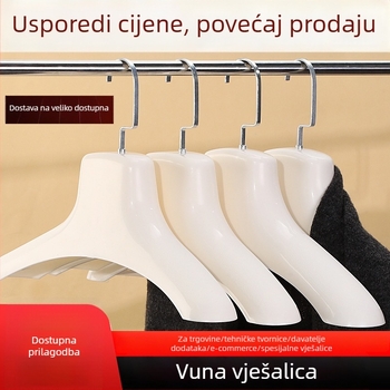 Držač za kožne kapute od krzna, široka ramena, plastična konstrukcija, 80–99% novi plastični materijal, za muškarce i žene