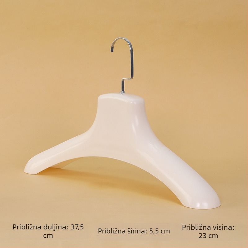 Držač za kožne kapute od krzna, široka ramena, plastična konstrukcija, 80–99% novi plastični materijal, za muškarce i žene