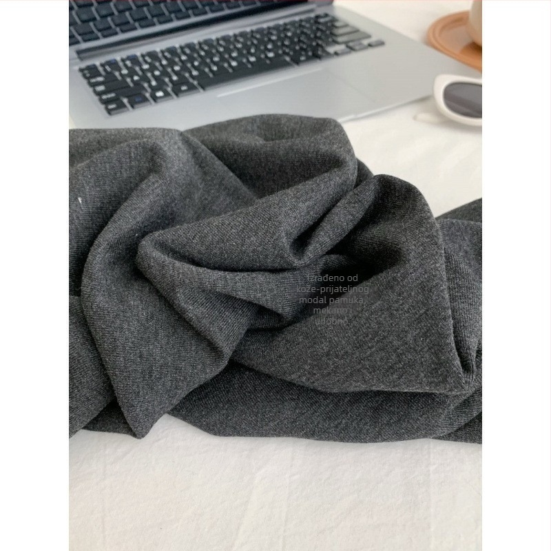 Korejskog stila dukserica s kapuljačom i suknja komplet, jednofarban, jesen 2025, pamuk-poliester