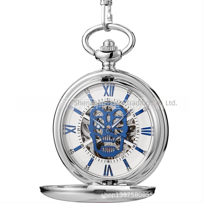 Kapesni sat s lebkom, dut poklopac, mehanički hod, kućište od legure, lanac od legure, spiralna krunica, svjetsko vrijeme