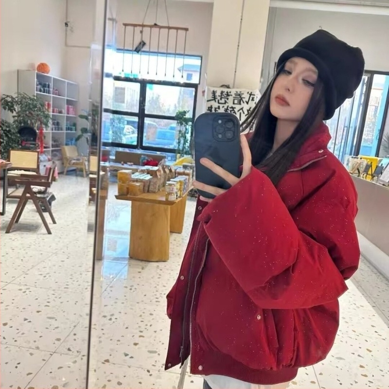 Denim jakna od pamuka, dugi rukavi, polo ovratnik, srednja debljina, A-linijska silueta