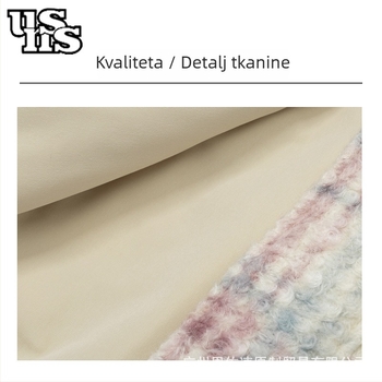 Muška vanjska odjeća od pamuka s Down Cotton punom, stojeći ovratnik, zatvarač, opuštena kroj, 100% poliester