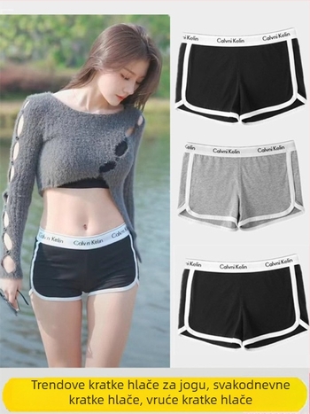 Ženske kratke hlače, pamuk-elastan smjesa, srednji pojas, duljina hot pants, mikroelastičnost, digitalni tisak