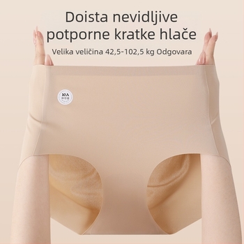 Ženske sportske gaćice velikog formata s antibakterijskim pamukom, produljenim preponama i učinkom podizanja stražnjice