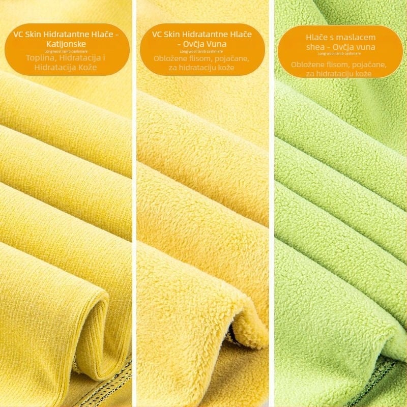 All-in-One hlače, slobodan kroj, Chenille tkanina, 90-95% Spandex, srednja debljina, održavaju toplinu, Proljeće 2025