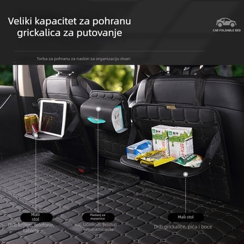 Materac za stražnju sjedalu automobila — sklopivi putni krevet, PVC materijal, Nosivost 800, Težina 6, Model 001, Pogodno za sedan i SUV