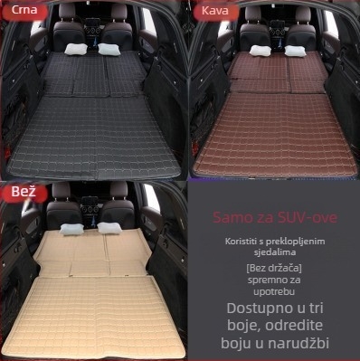 Materac za stražnju sjedalu automobila — sklopivi putni krevet, PVC materijal, Nosivost 800, Težina 6, Model 001, Pogodno za sedan i SUV