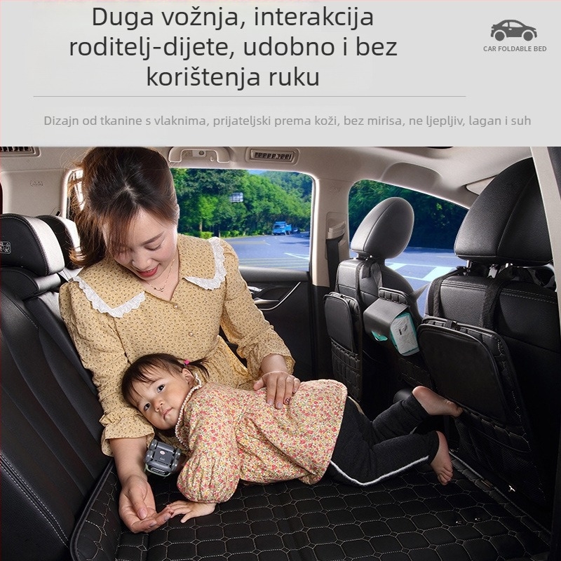 Materac za stražnju sjedalu automobila — sklopivi putni krevet, PVC materijal, Nosivost 800, Težina 6, Model 001, Pogodno za sedan i SUV