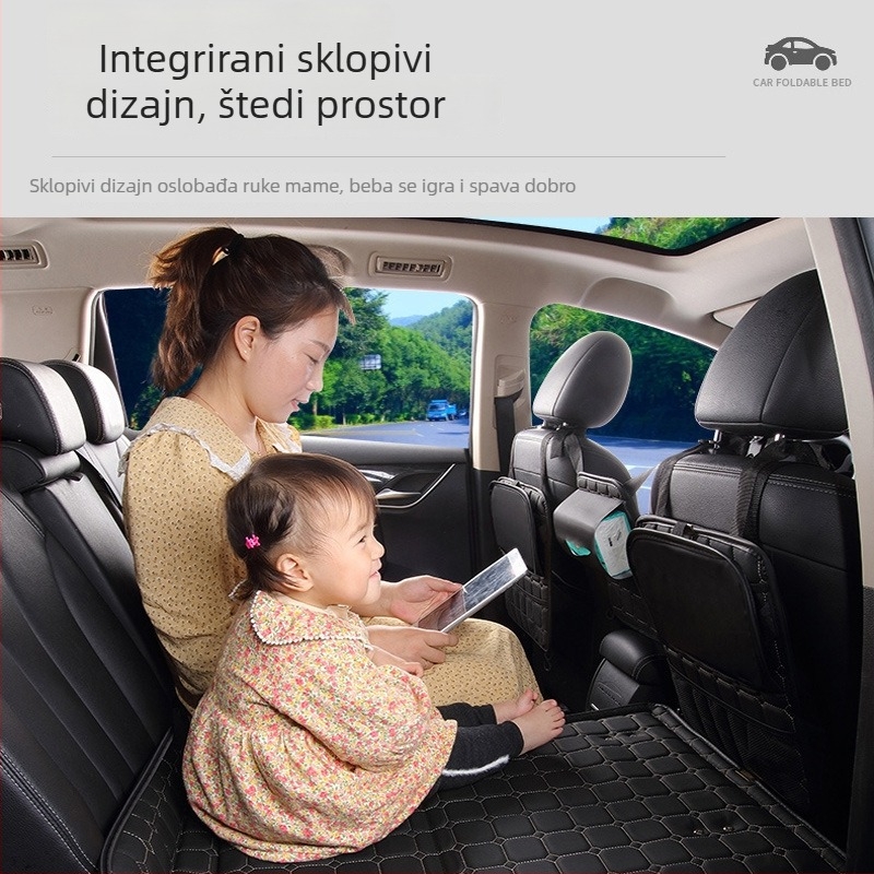 Materac za stražnju sjedalu automobila — sklopivi putni krevet, PVC materijal, Nosivost 800, Težina 6, Model 001, Pogodno za sedan i SUV