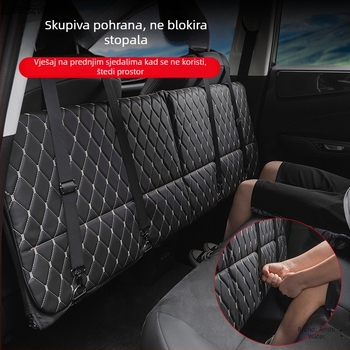 Sklopivi madrac za automobil za putovanje, sklopiva podloga za stražnji sjedalo za autonomne vožnje (Marka: An shishui; Materijal: umjetna koža; Kompatibilnost: drugi modeli; Način napuhivanja: drugi)