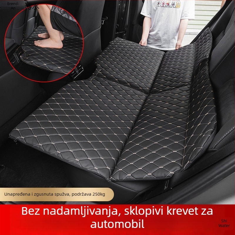Sklopivi madrac za automobil za putovanje, sklopiva podloga za stražnji sjedalo za autonomne vožnje (Marka: An shishui; Materijal: umjetna koža; Kompatibilnost: drugi modeli; Način napuhivanja: drugi)