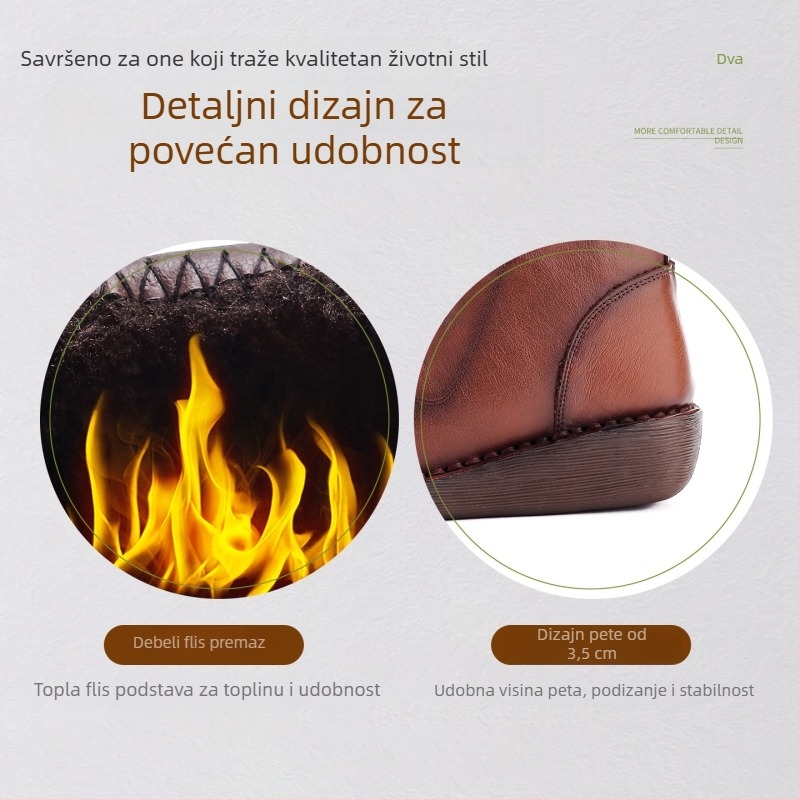 Ženske čizme s klinastim potpeticama 3-5 cm, visok shaft; gornji dio: prirodna koža prve klase; unutarnja: umjetno krzno; potplat: guma (klinasti potpetica 3-5 cm; gornji dio: koža prve klase; unutarnja: umjetno krzno; potplat: guma)