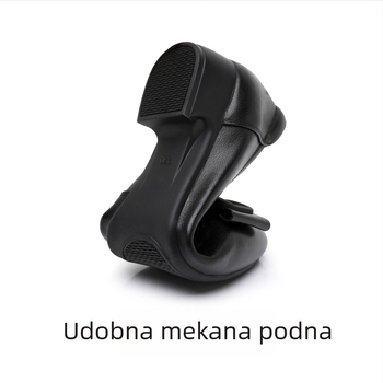 Ženske uredske slip-on cipele, gornji dio od sintetičke kože, okrugli vrh, debeli niski potplat, gumena podloga, jesen 2025 izdanje