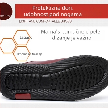 Ženske zimske cipele u stilu Starog Pekinga, niska potpetica, protuklizne, unutrašnjost od umjetne krznine, gornji dio od super vlakna, potplat PU, bez vezivanja