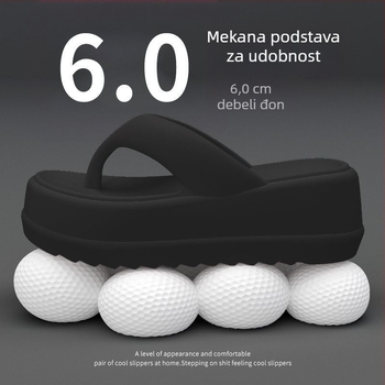 Ženske EVA japanke s platformom od 4 cm, protuklizne, oblik prsta: Herringbone, casual stil, kod proizvoda 2310