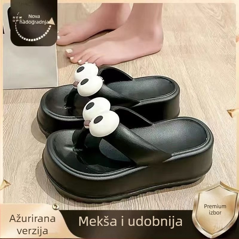 Ženske EVA japanke s platformom od 4 cm, protuklizne, oblik prsta: Herringbone, casual stil, kod proizvoda 2310
