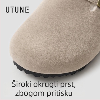 Ženske mule s flecom, gornji dio od sintetičke kože, unutarnja podstava od umjetne dlake, potplat od TPR, slip-on