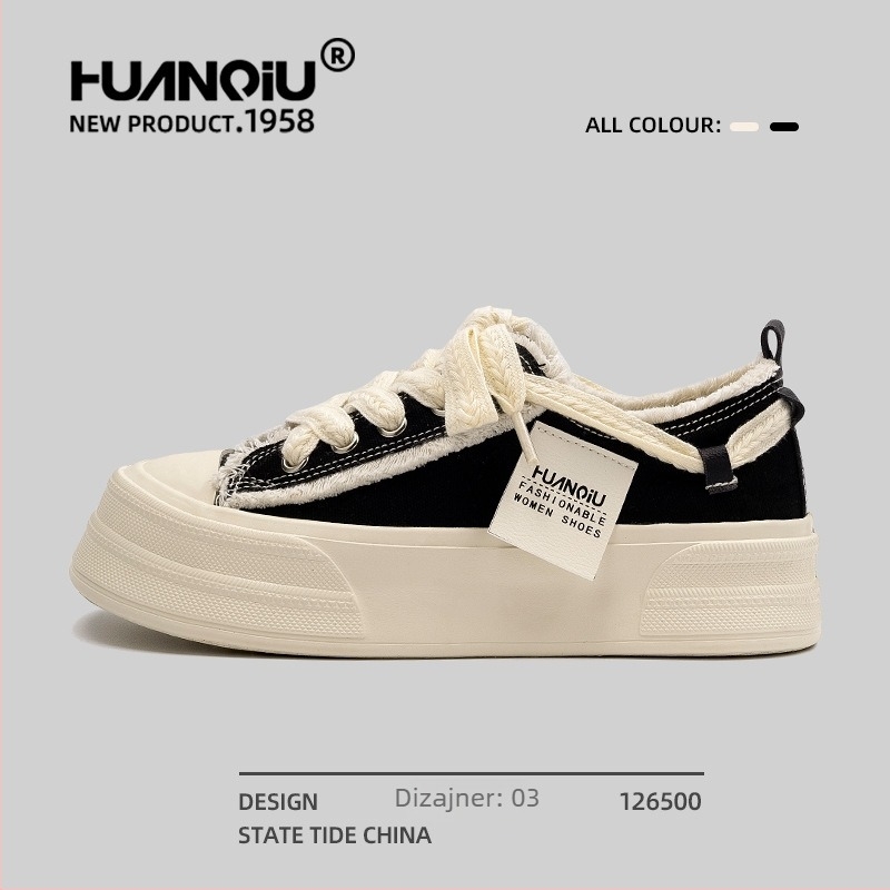 Ženske platnene tenisice s velurom na gornjem dijelu, niski profil, debela platforma, vezeanje šnuralima, mrežasta unutarnja podstava