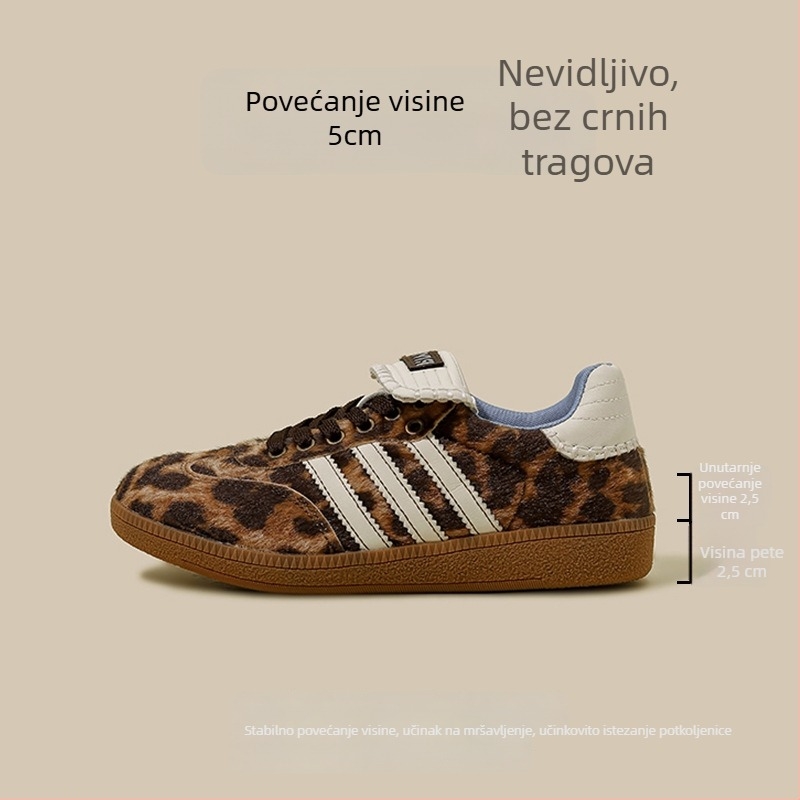 Muške tenisice od platna s leopard printom, niski kroj, proljeće