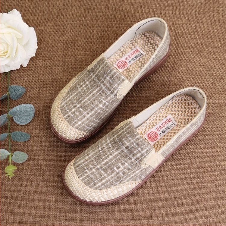 Ljetne slip-on tenisice ribarskog stila - prozračni gornji dio od pamuka, EVA đon; lagane, mrežasti uzorak; podstava od pamuka; ležerni stil.